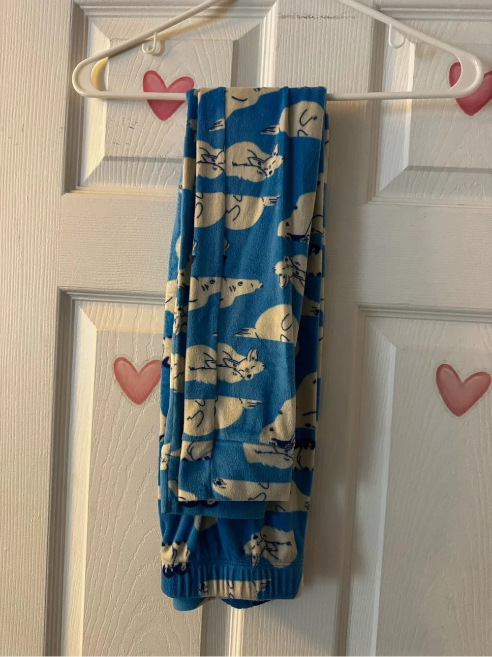 Cat &Jack Blue Polar Bear Print Long Sleeve Pajama Set Size 14